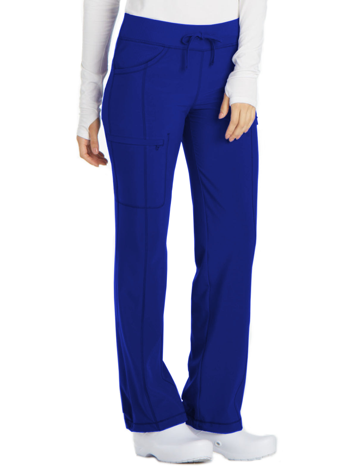 Women's 4-Pocket Low Rise Scrub Pant - 1123A - Galaxy Blue