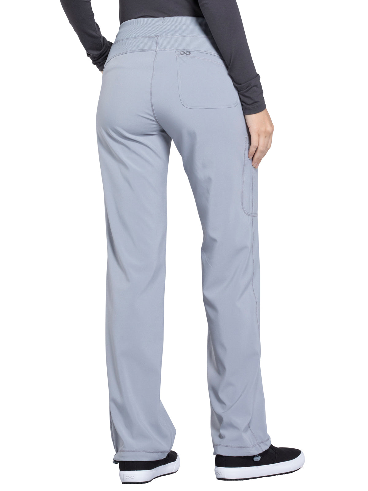 Women's 4-Pocket Low Rise Scrub Pant - 1123A - Grey