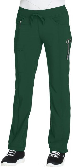 Women's 4-Pocket Low Rise Scrub Pant - 1123A - Hunter Green