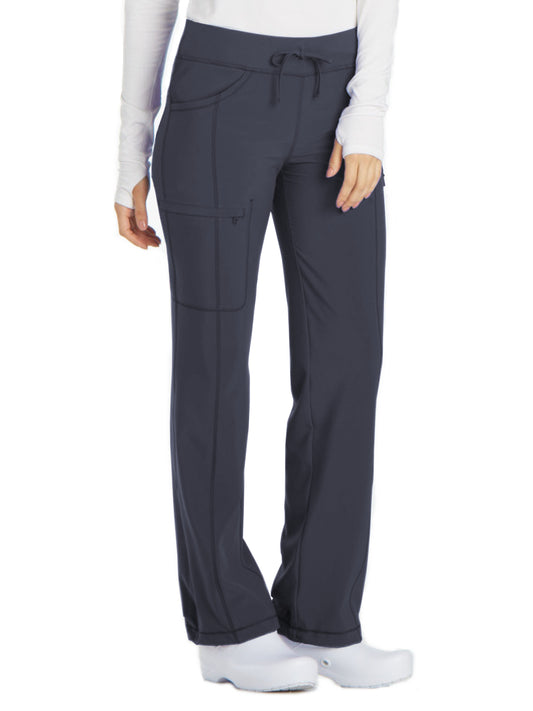 Women's 4-Pocket Low Rise Scrub Pant - 1123A - Pewter