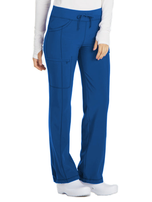 Women's 4-Pocket Low Rise Scrub Pant - 1123A - Royal