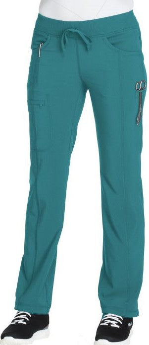 Women's 4-Pocket Low Rise Scrub Pant - 1123A - Teal Blue