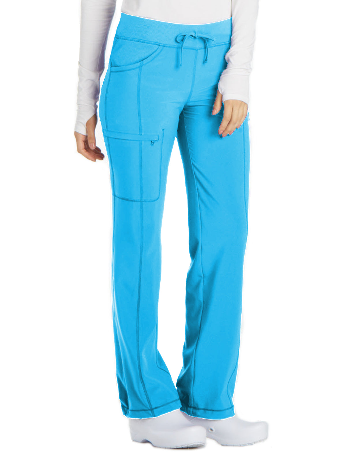 Women's 4-Pocket Low Rise Pant - 1123A - Turquoise