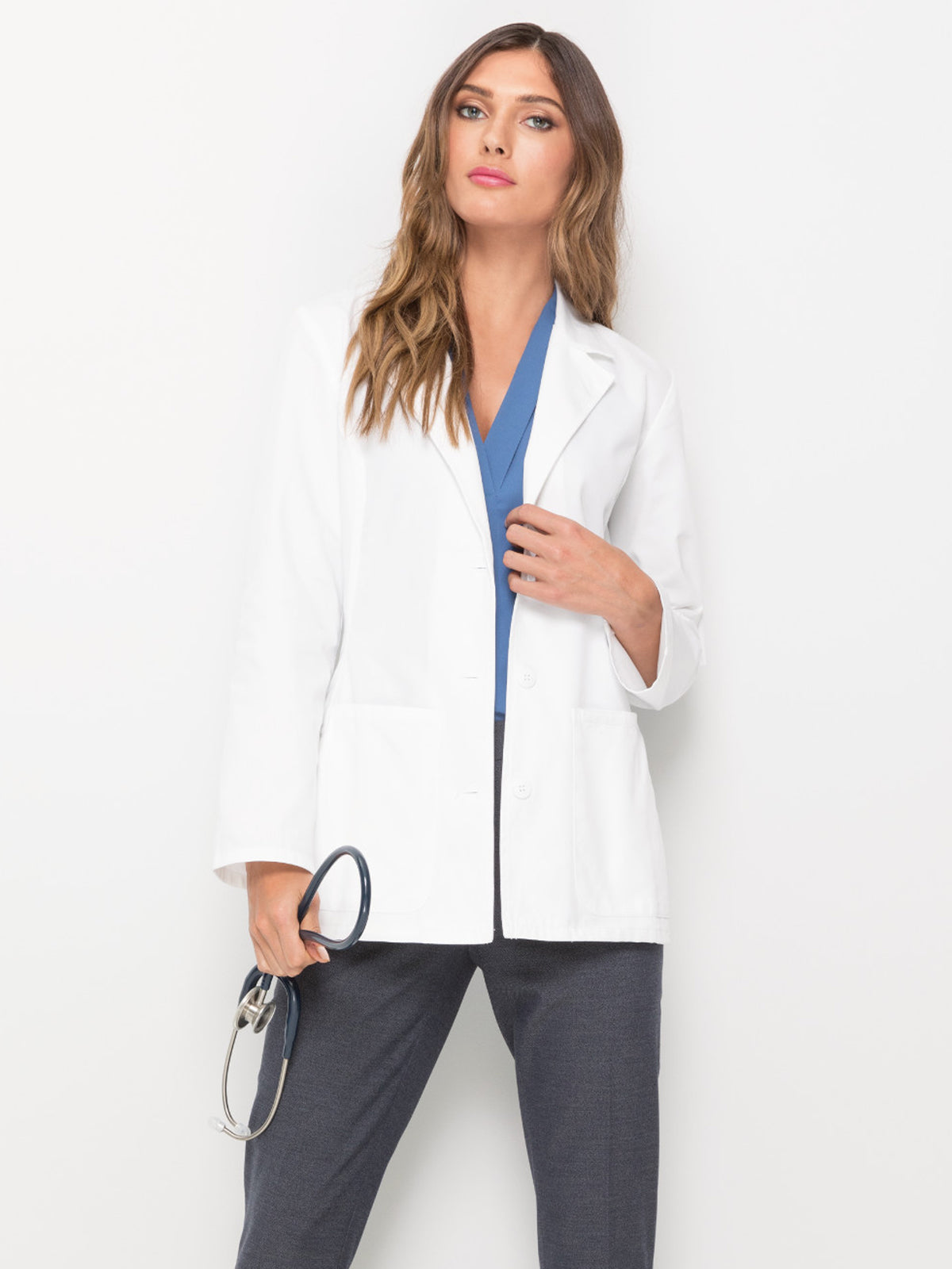 Women's Three-Pocket 30" Consultation Lab Coat - 1302 - White