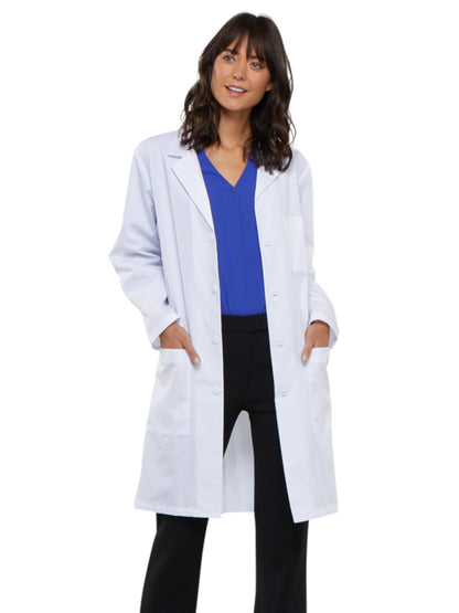 Unisex 3-Pocket 40" Lab Coat - 1346 - White