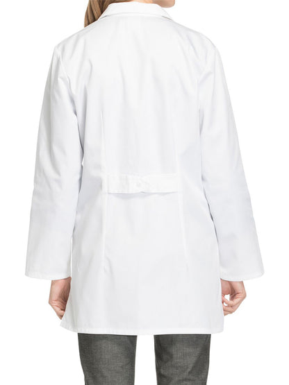 Women's Three-Pocket 32" Mid-Length Lab Coat - 1462 - White