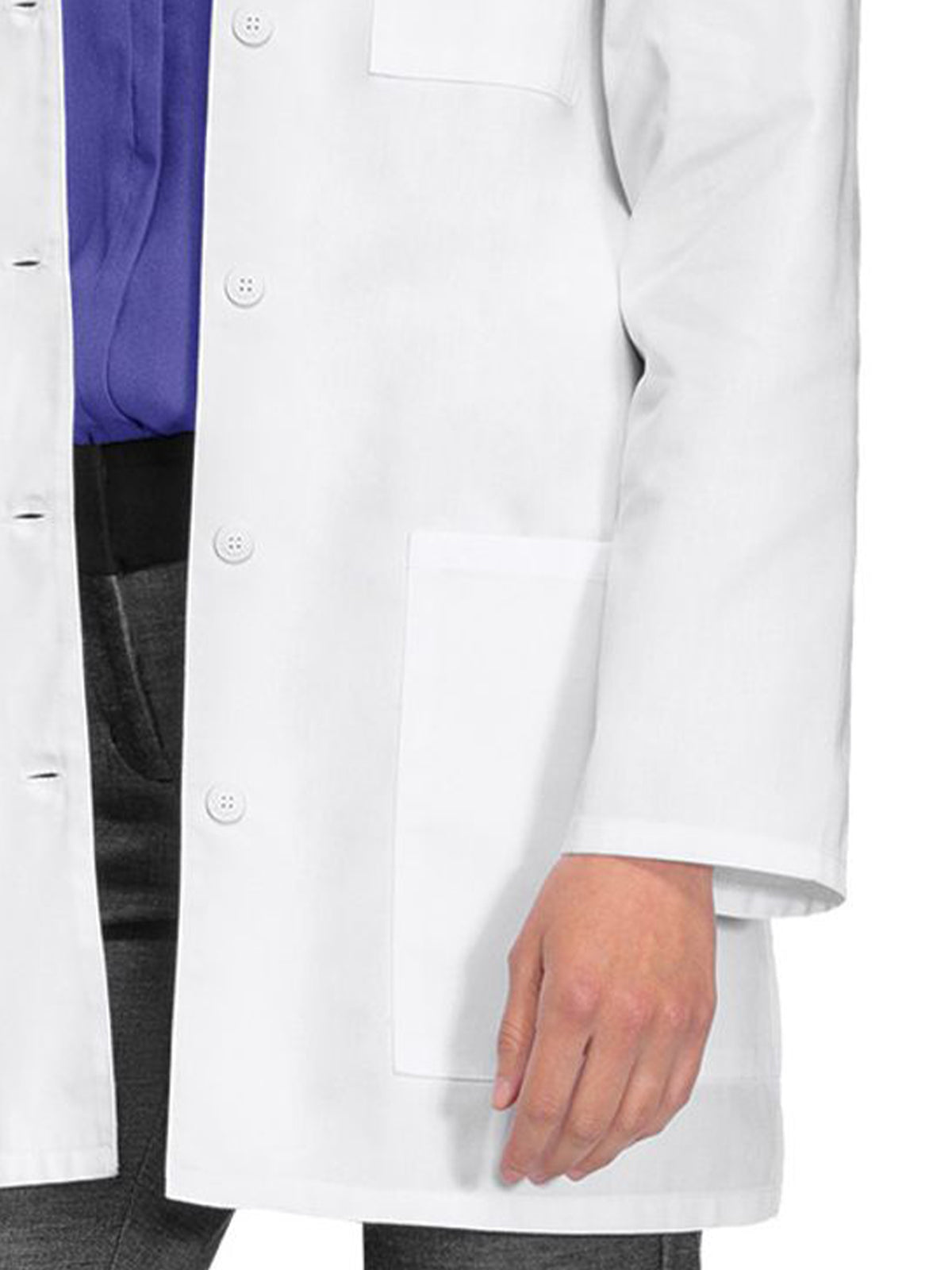 Women's Three-Pocket 32" Mid-Length Lab Coat - 1462 - White