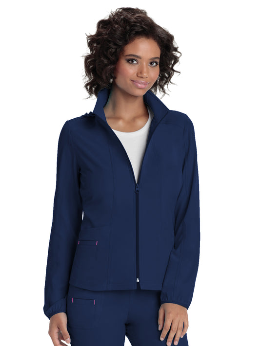 Women's Zip Front Warm-Up Jacket - 20310 - Navy