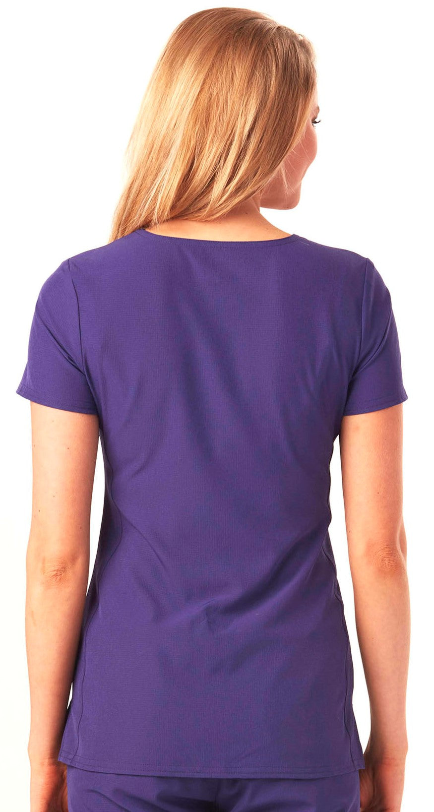 Women's Shaped V-Neck Top - 20710 - Grape