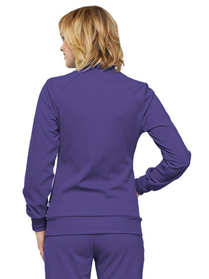 Women's 2-Pocket Contemporary Scrub Jacket - 2391A - Grape