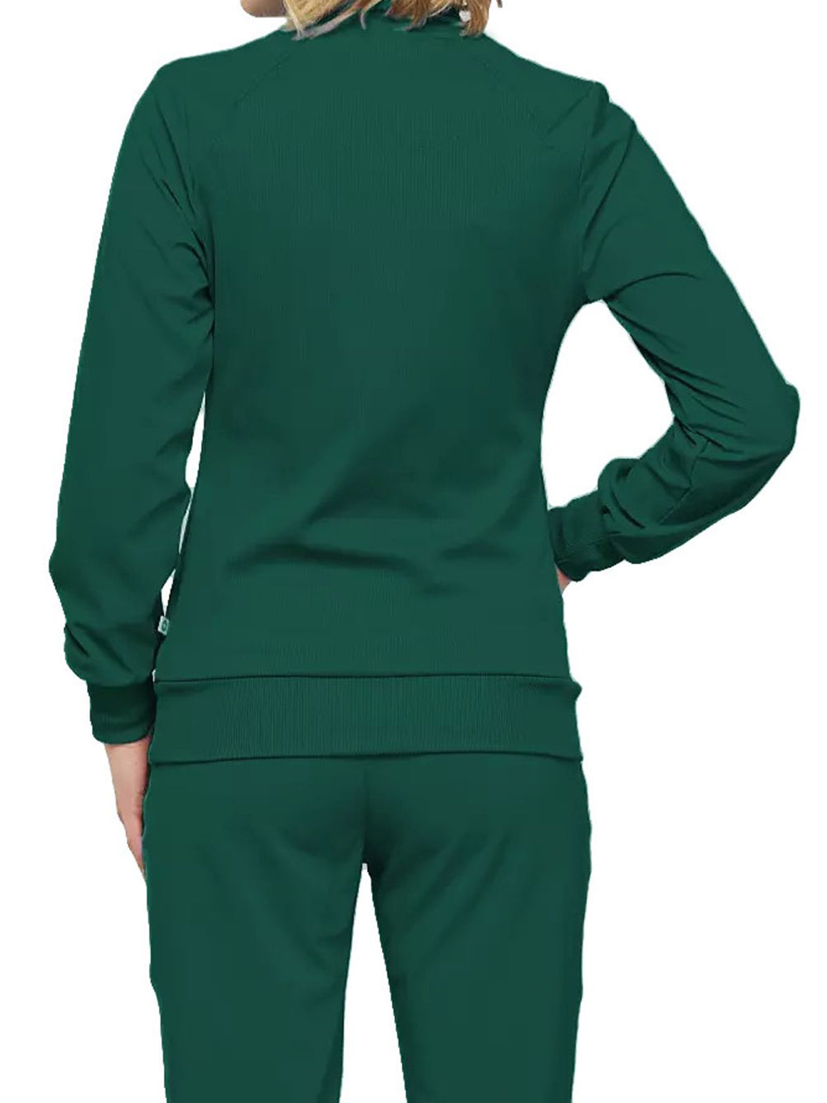 Women's 2-Pocket Contemporary Scrub Jacket - 2391A - Hunter Green