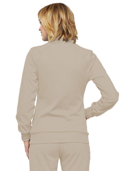 Women's 2-Pocket Contemporary Scrub Jacket - 2391A - Khaki