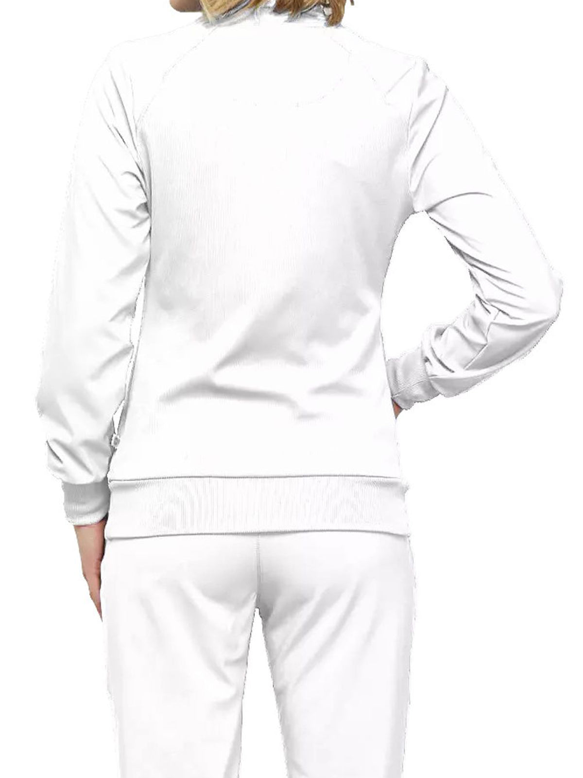 Women's 2-Pocket Contemporary Scrub Jacket - 2391A - White