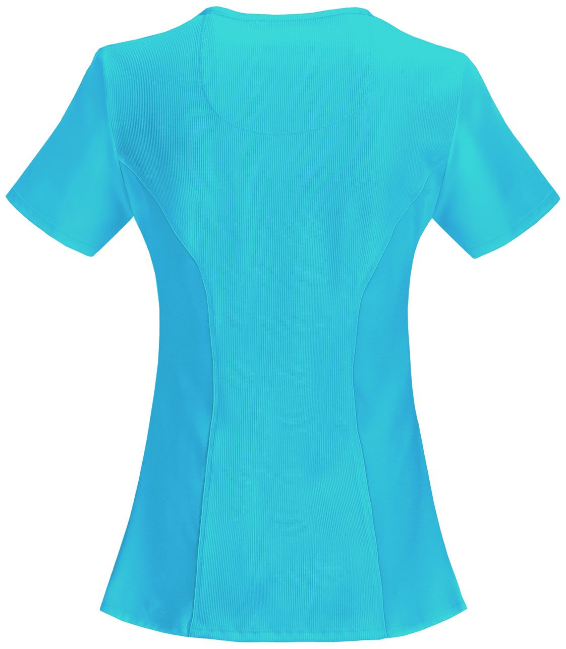 Women's 4-Pocket Mock Wrap Scrub Top - 2625A - Turquoise