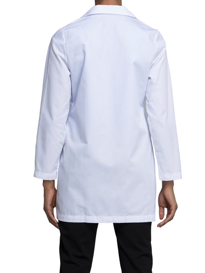 Women's Four-Pocket 32" Mid-Length Lab Coat - 346 - White