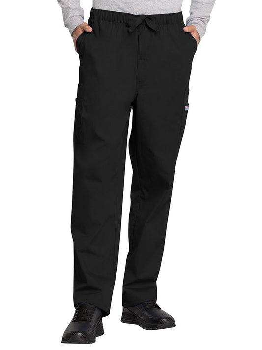 Men's 7-Pocket Cargo Scrub Pant - 4000 - Black