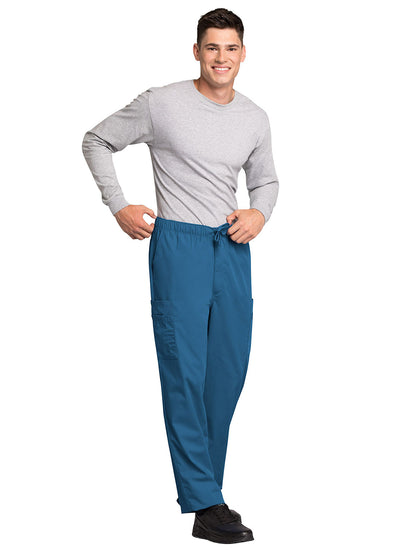 Men's 7-Pocket Cargo Scrub Pant - 4000 - Caribbean Blue