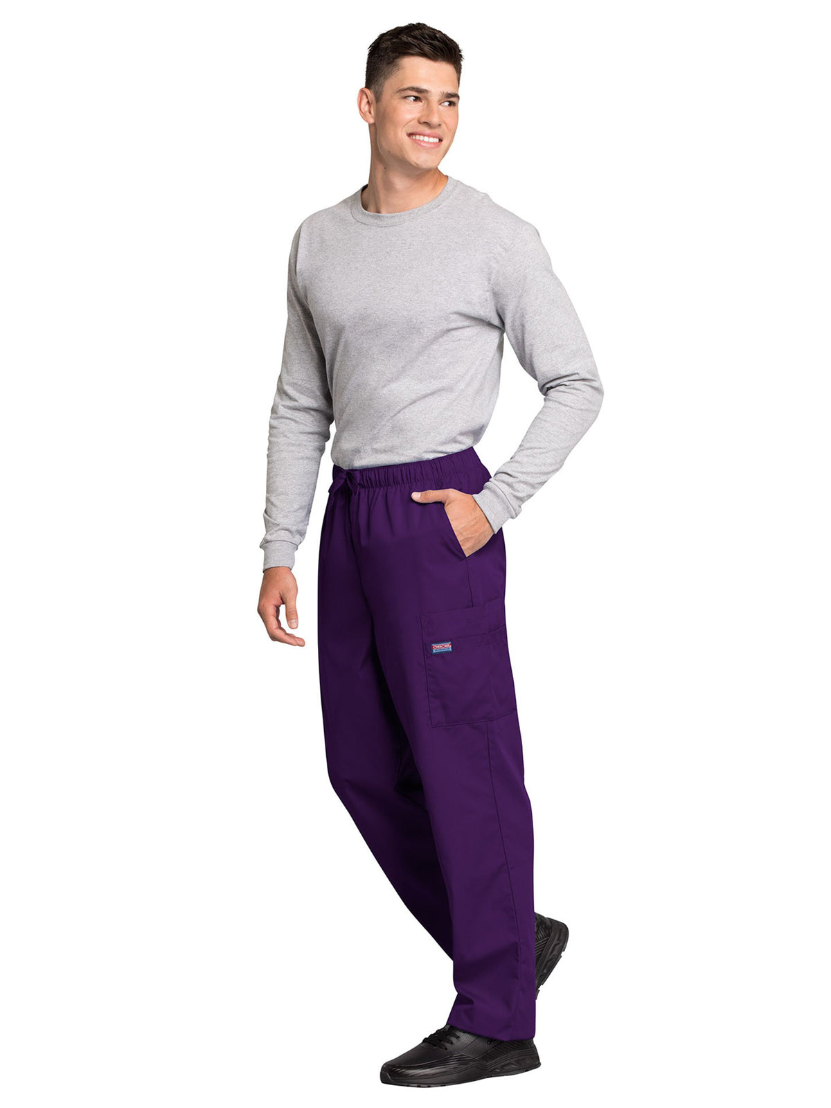 Men's 7-Pocket Cargo Scrub Pant - 4000 - Eggplant