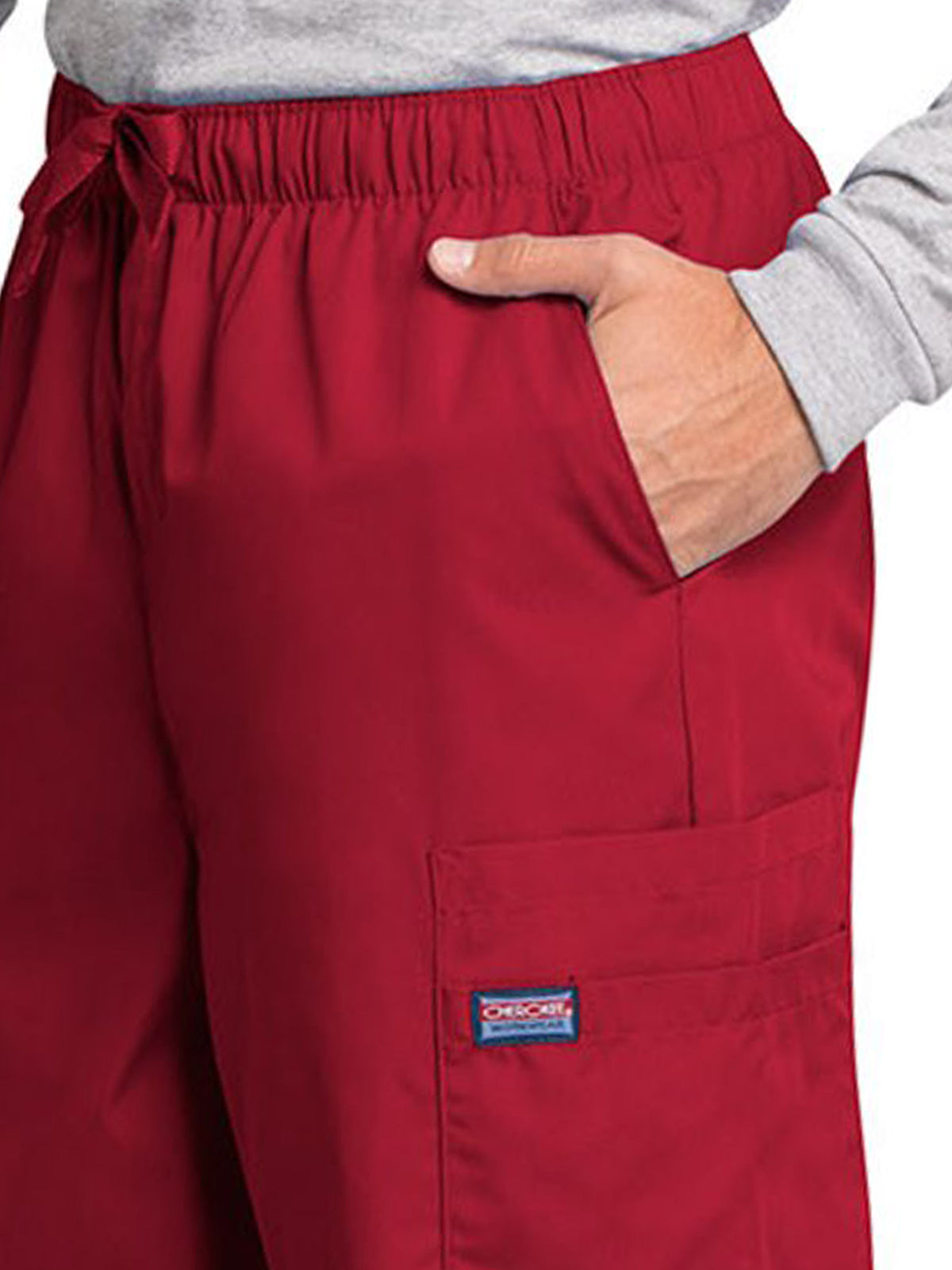 Men's 7-Pocket Cargo Scrub Pant - 4000 - Red