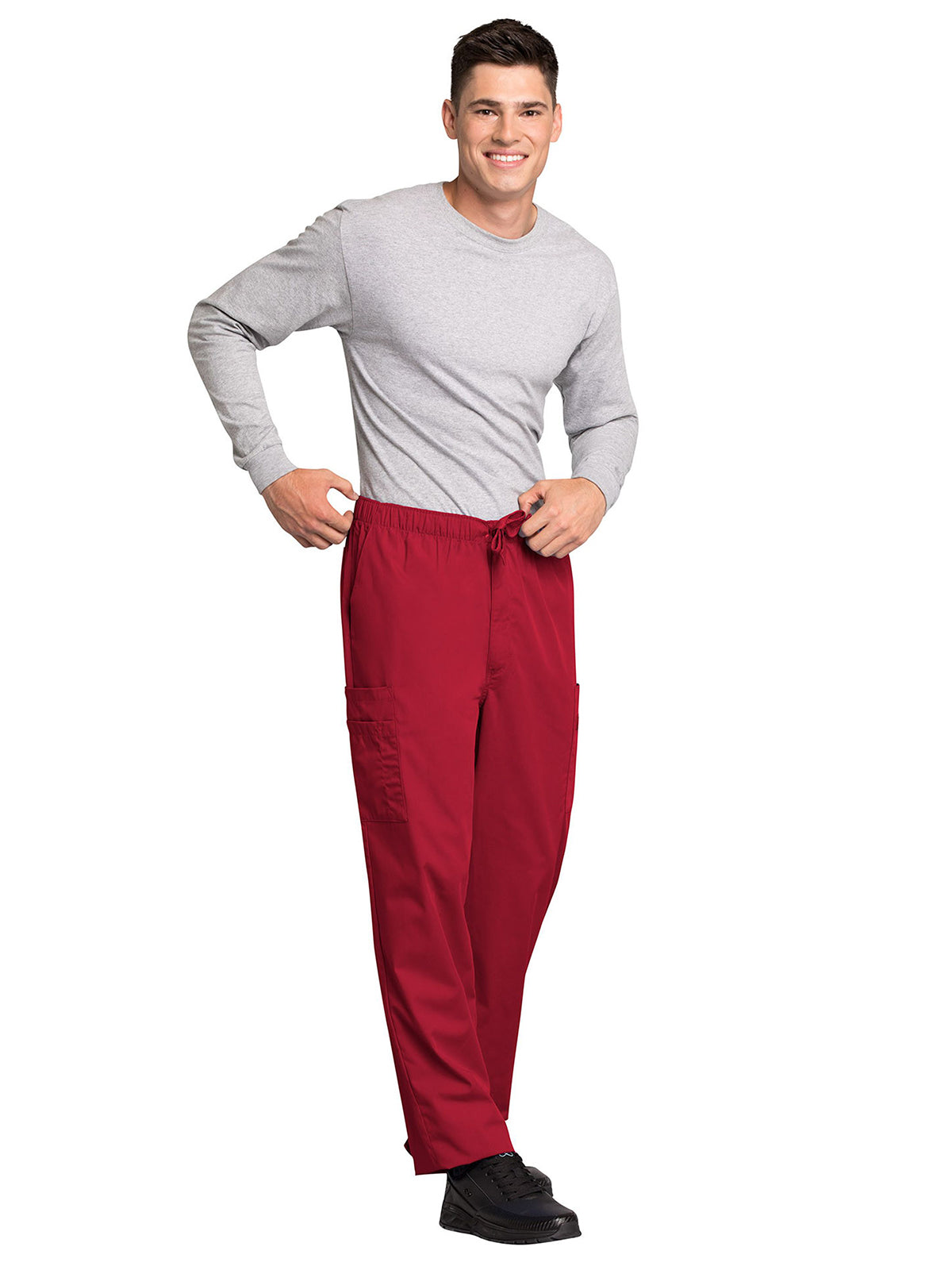 Men's 7-Pocket Cargo Scrub Pant - 4000 - Red