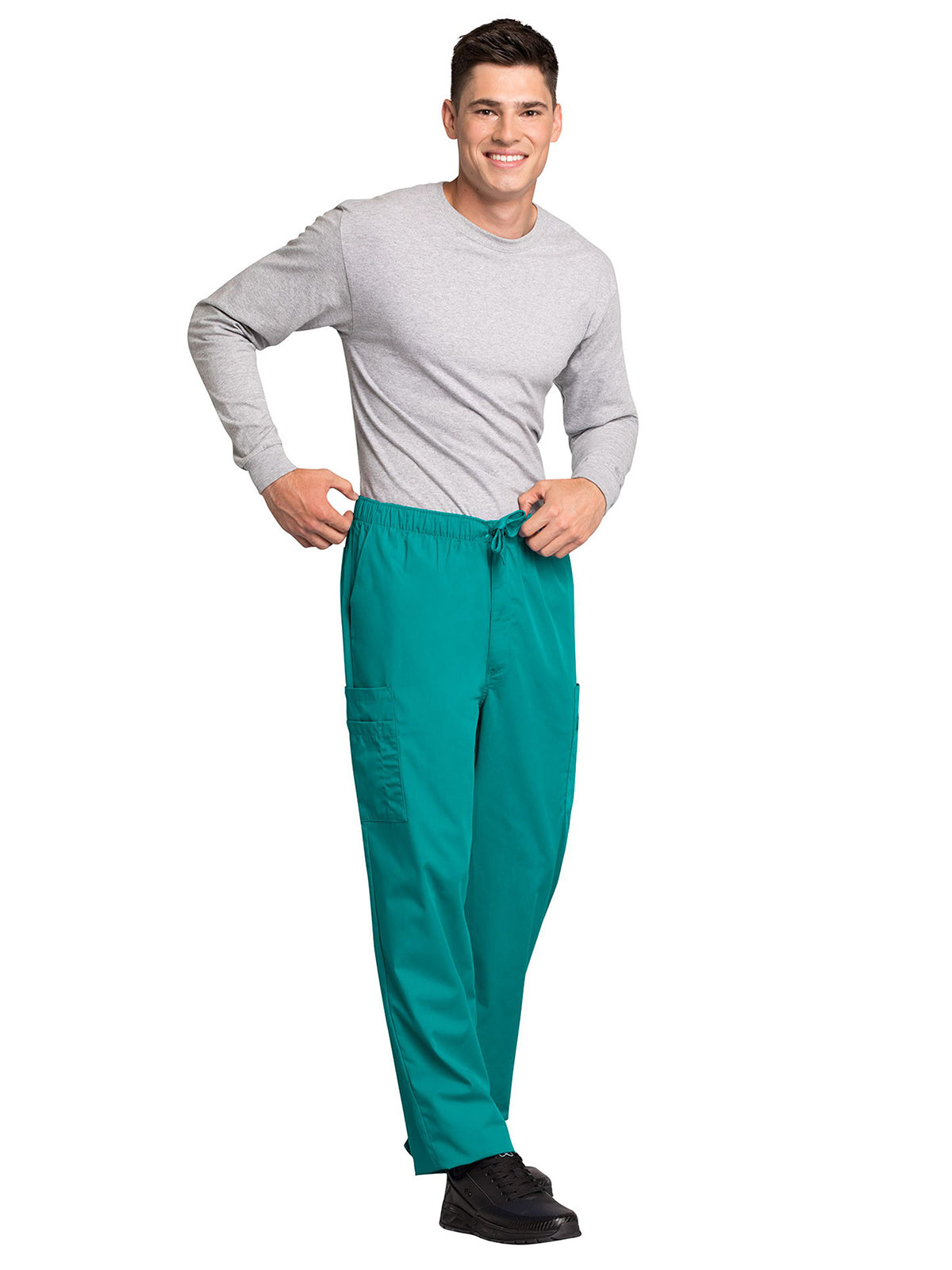 Men's 7-Pocket Cargo Scrub Pant - 4000 - Teal Blue