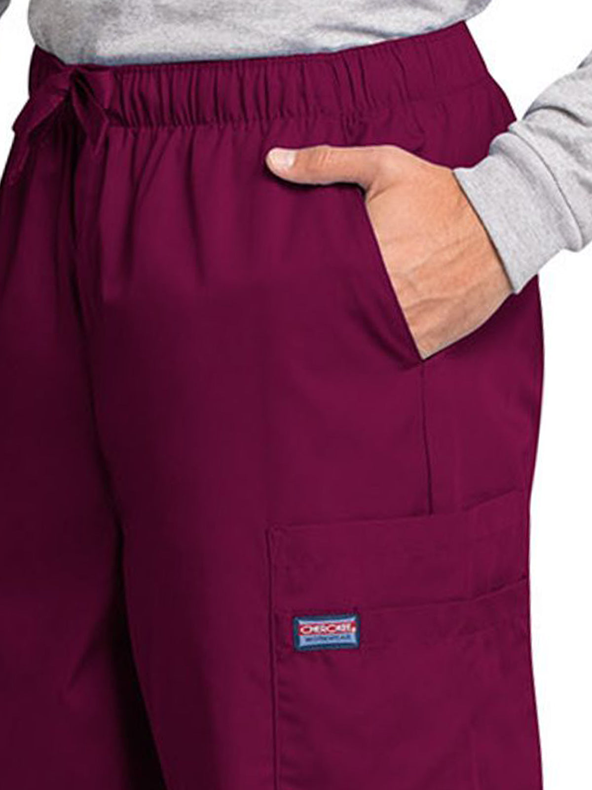 Men's 7-Pocket Cargo Scrub Pant - 4000 - Wine