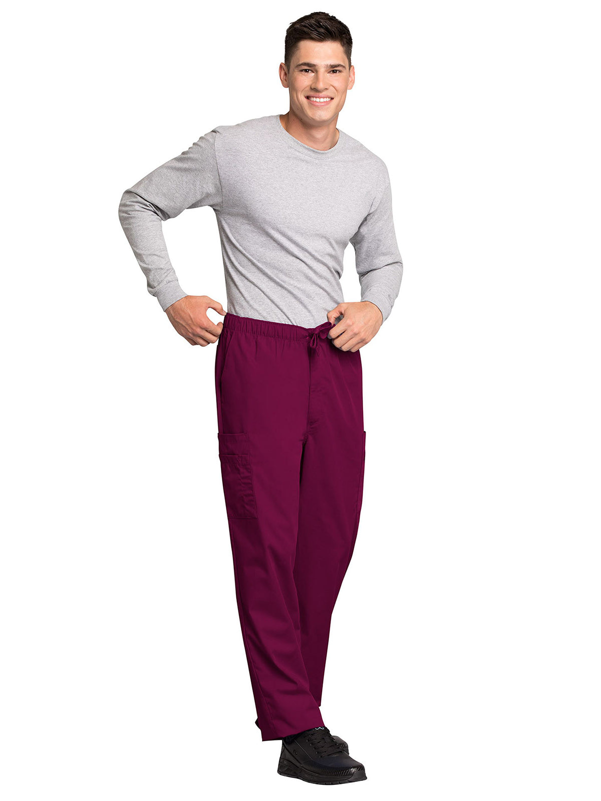 Men's 7-Pocket Cargo Scrub Pant - 4000 - Wine