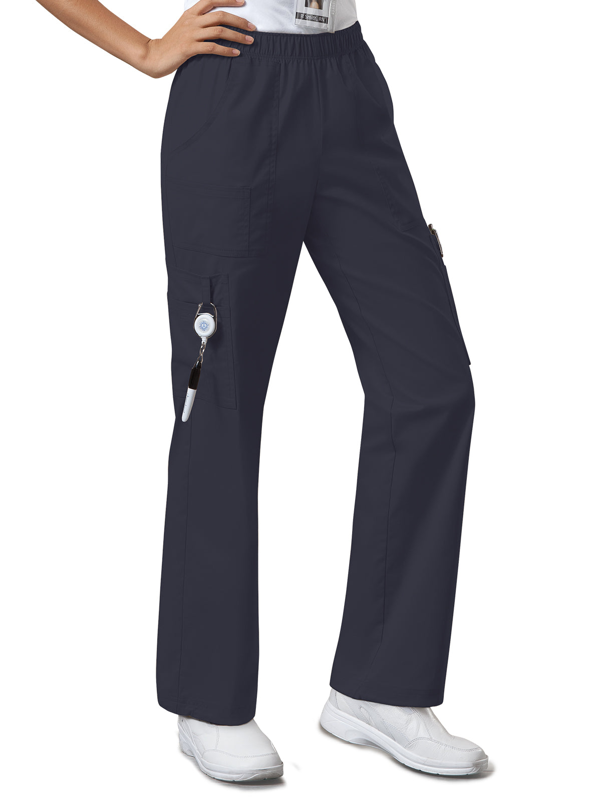 Women's Mid Rise Pull-On Cargo Pant - 4005 - Pewter