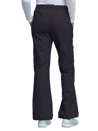 Women's Mid Rise Pull-On Cargo Scrub Pant - 4005 - Pewter