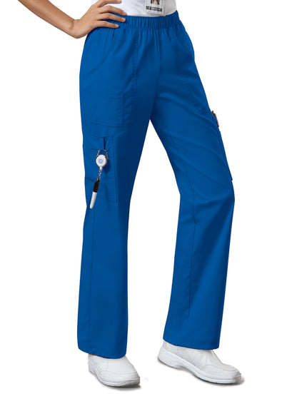 Women's Mid Rise Pull-On Cargo Scrub Pant - 4005 - Royal