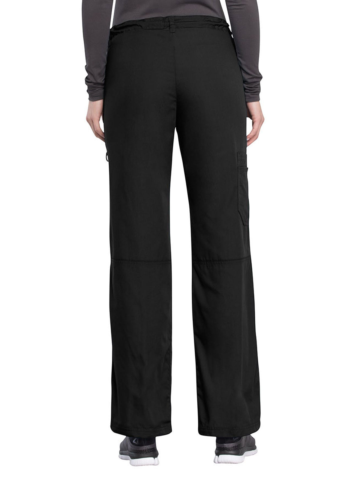 Women's 4-Pocket Drawstring Cargo Pant - 4020 - Black