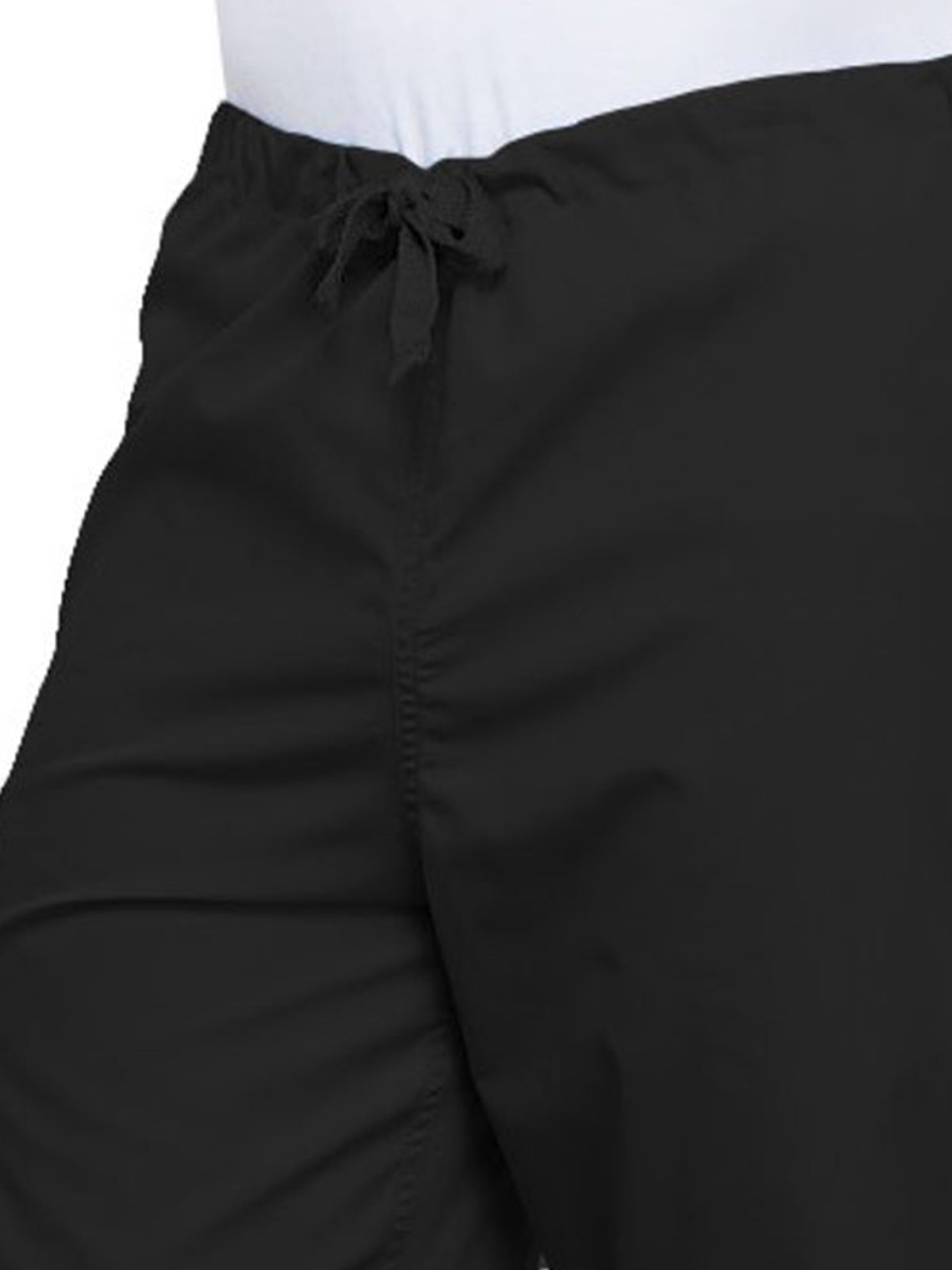 Unisex 2-Pocket Drawstring Cargo Pant - 4100 - Black