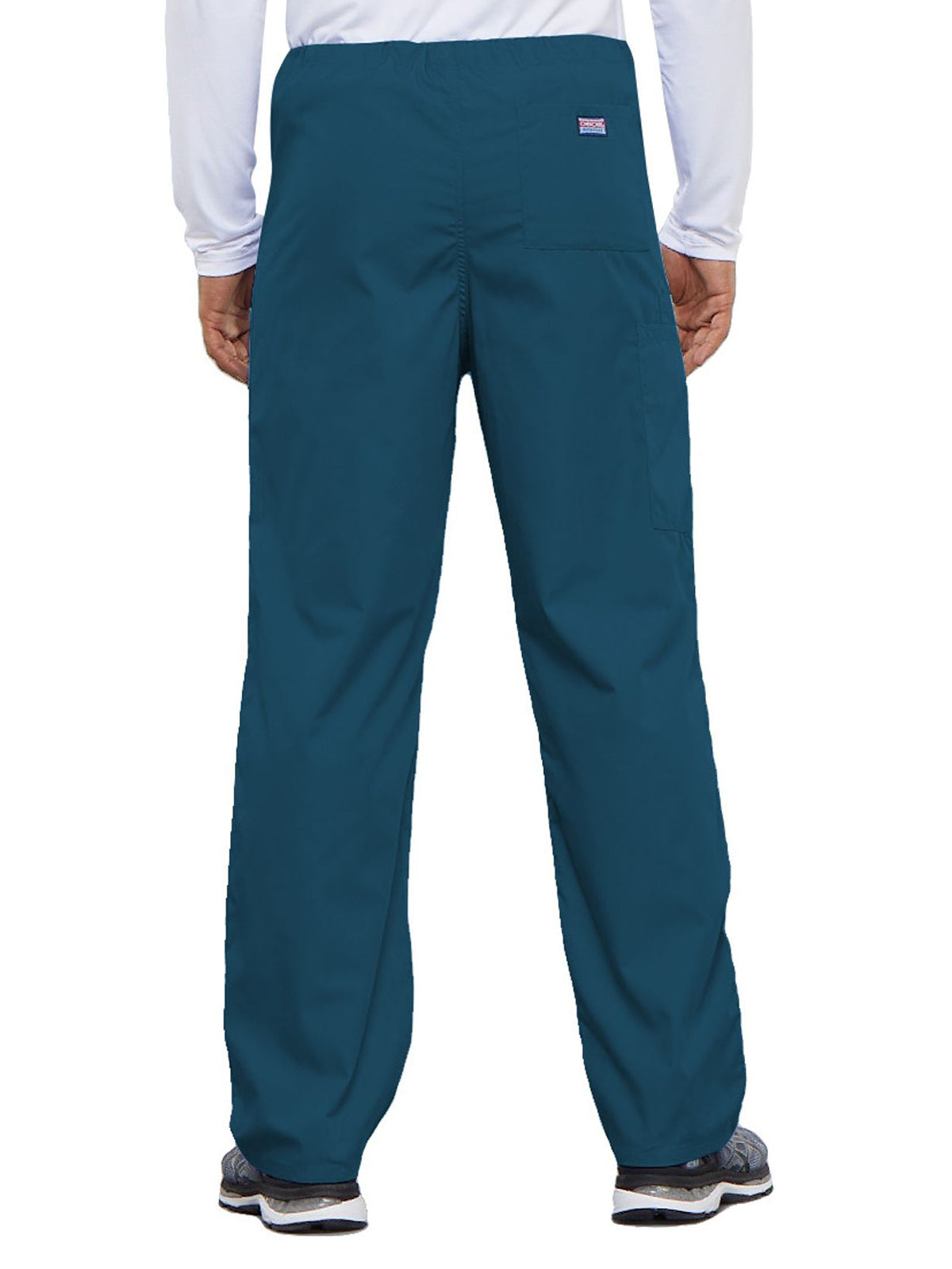 Unisex 2-Pocket Drawstring Cargo Pant - 4100 - Caribbean Blue