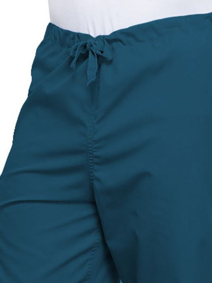 Unisex 2-Pocket Drawstring Cargo Pant - 4100 - Caribbean Blue