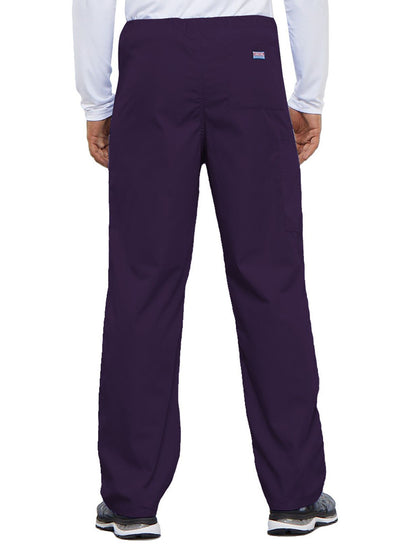 Unisex 2-Pocket Drawstring Cargo Pant - 4100 - Eggplant