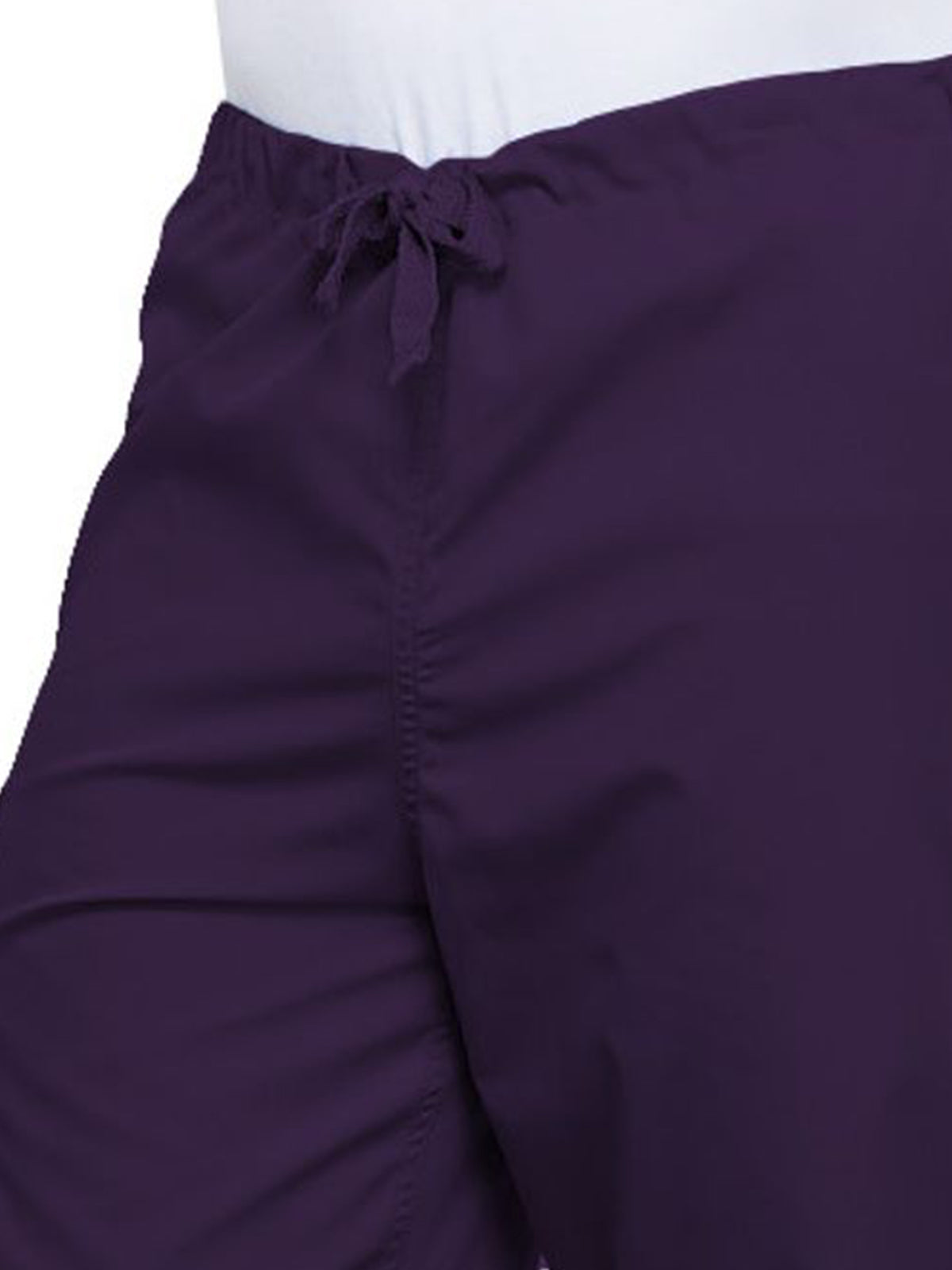 Unisex 2-Pocket Drawstring Cargo Pant - 4100 - Eggplant