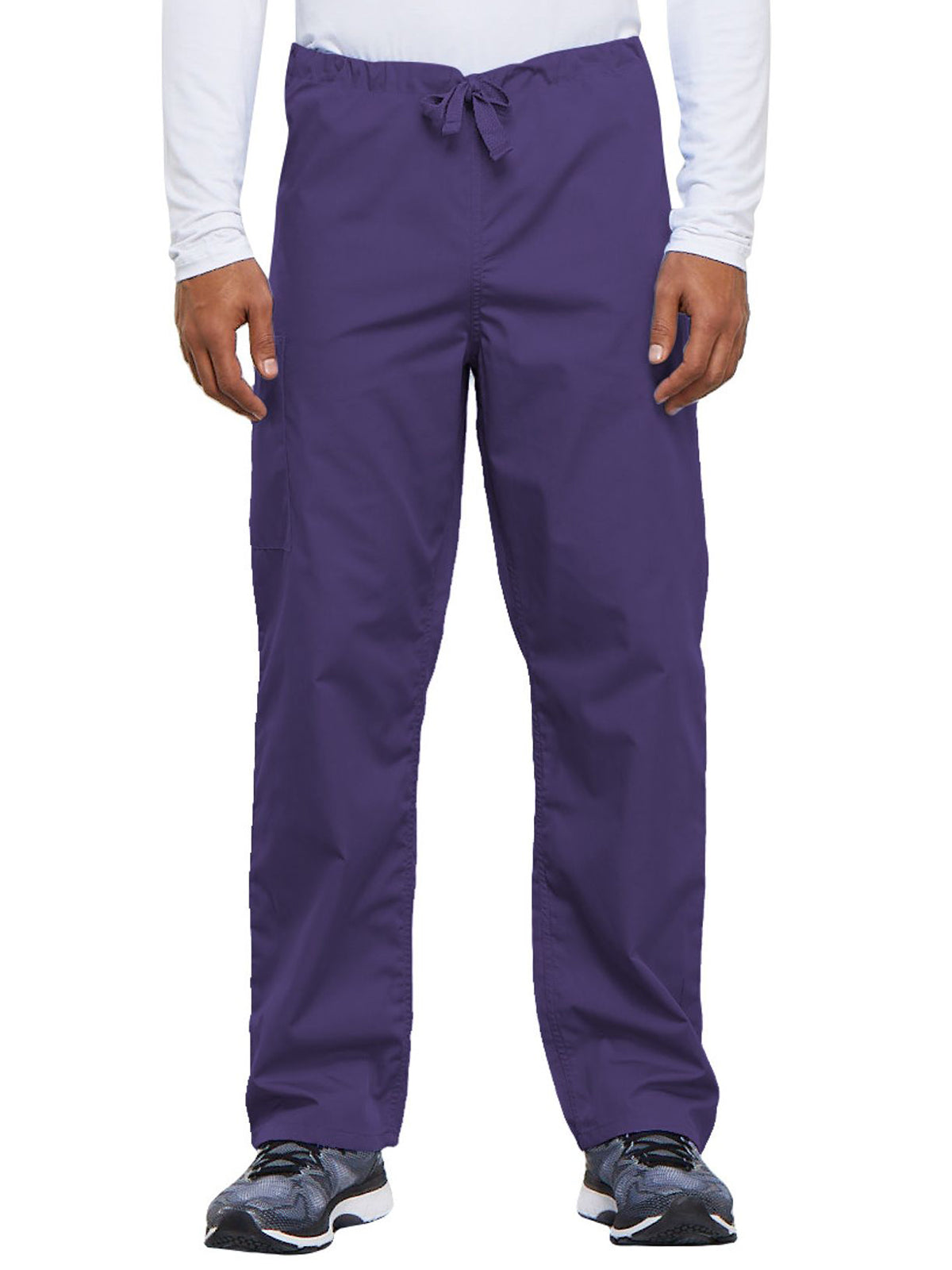 Unisex 2-Pocket Drawstring Cargo Pant - 4100 - Grape