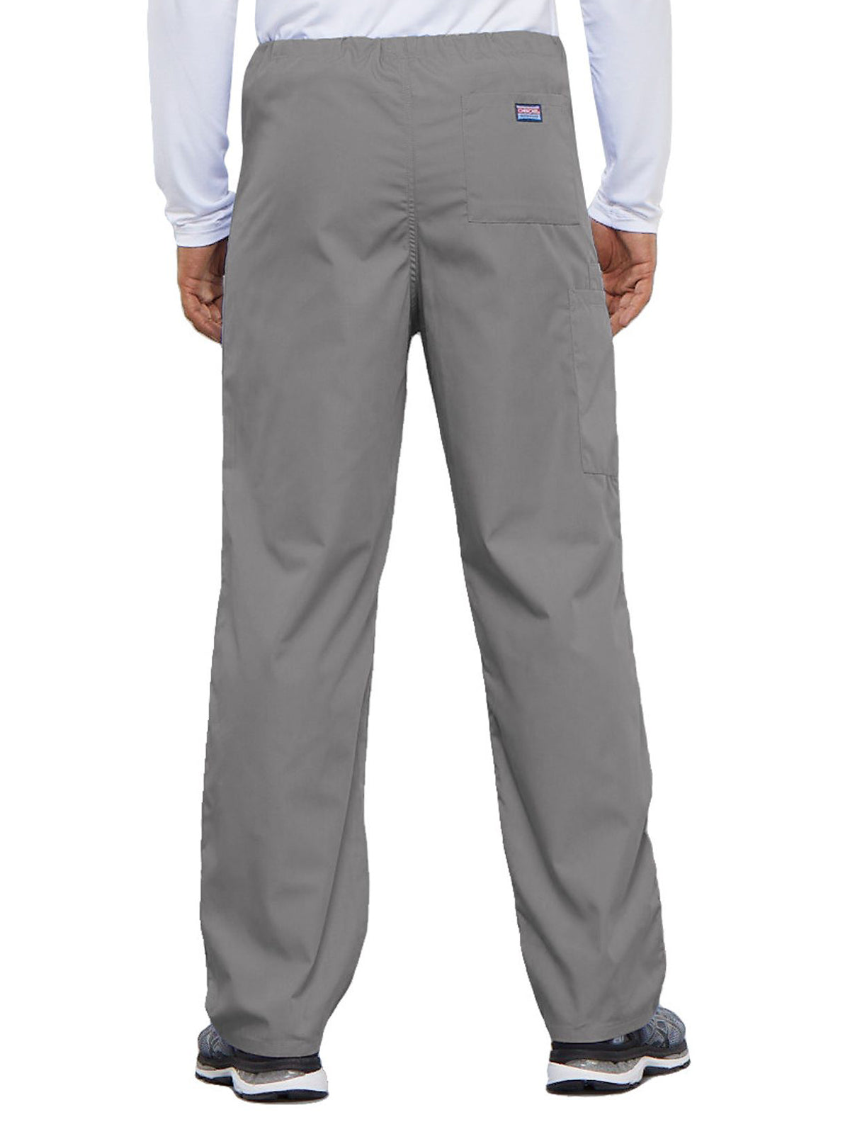 Unisex 2-Pocket Drawstring Cargo Pant - 4100 - Grey