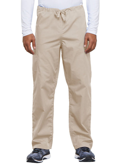 Unisex 2-Pocket Drawstring Cargo Pant - 4100 - Khaki