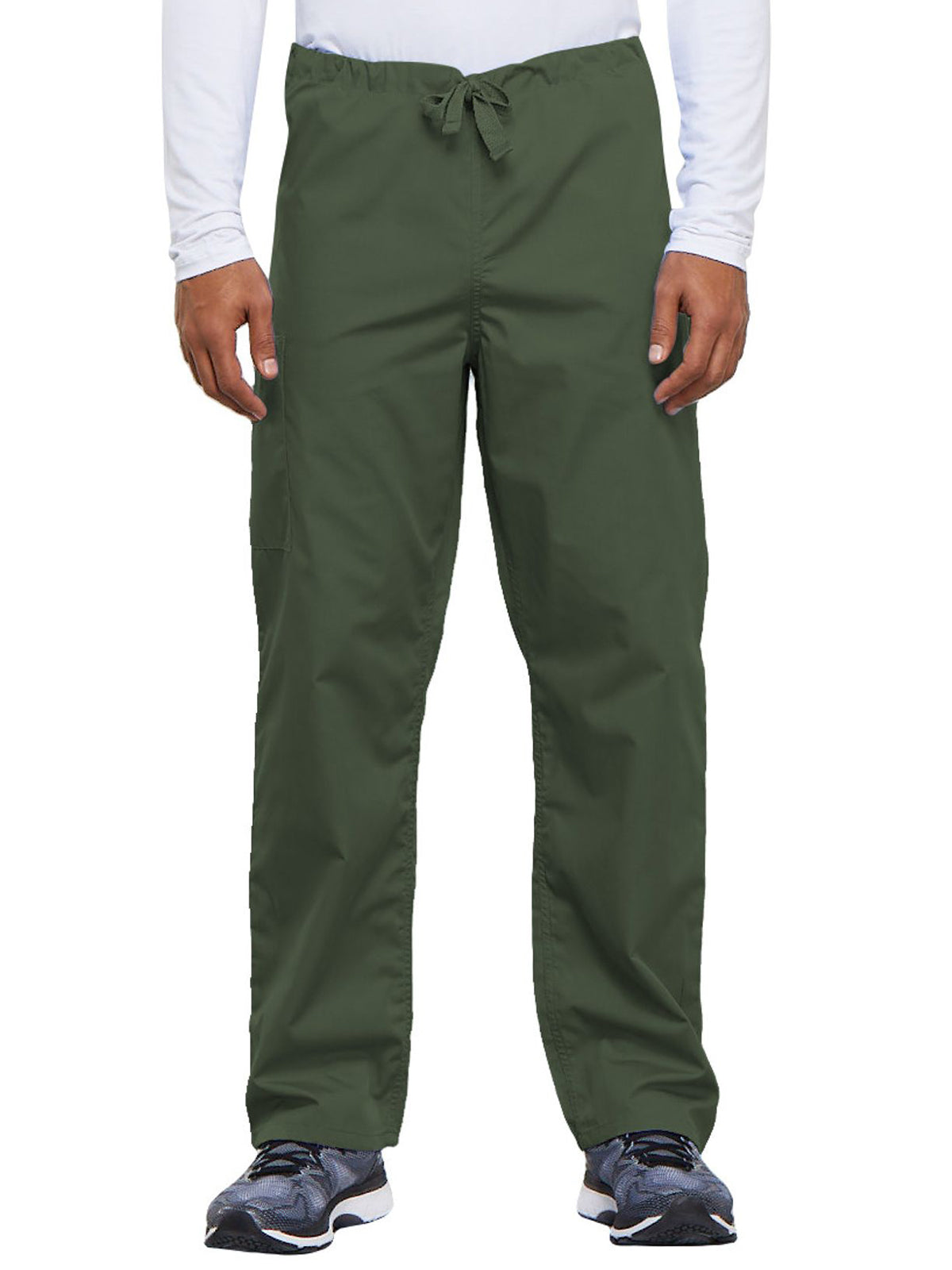 Unisex 2-Pocket Drawstring Cargo Pant - 4100 - Olive