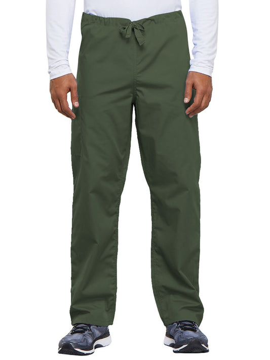 Unisex 2-Pocket Drawstring Cargo Pant - 4100 - Olive