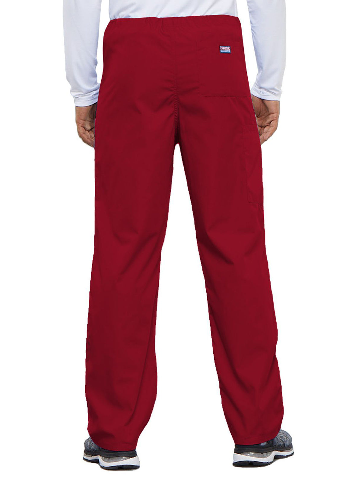 Unisex 2-Pocket Drawstring Cargo Pant - 4100 - Red