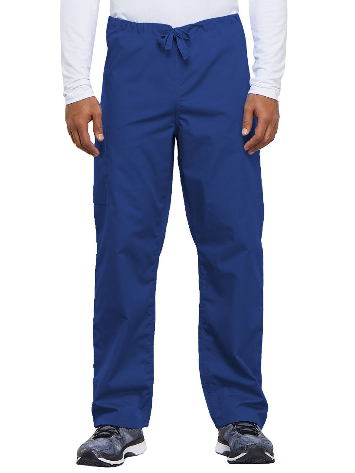 Unisex 2-Pocket Drawstring Cargo Pant - 4100 - Royal