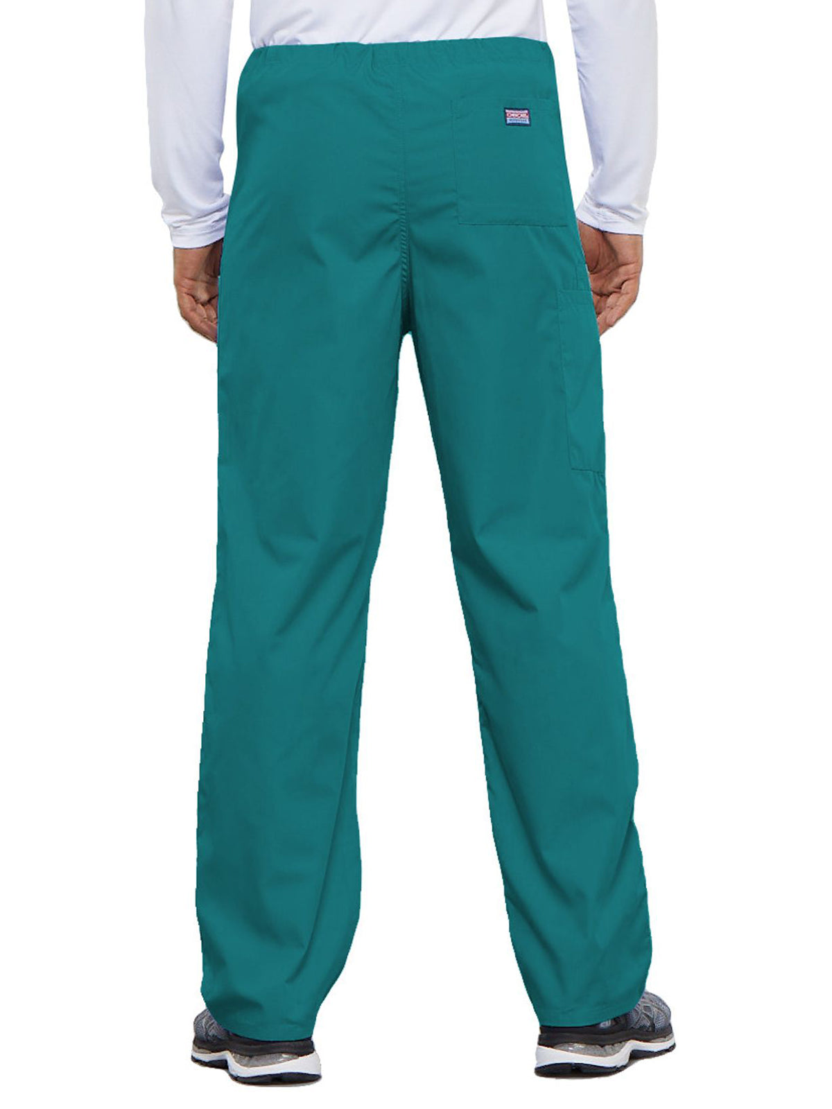 Unisex 2-Pocket Drawstring Cargo Pant - 4100 - Teal Blue