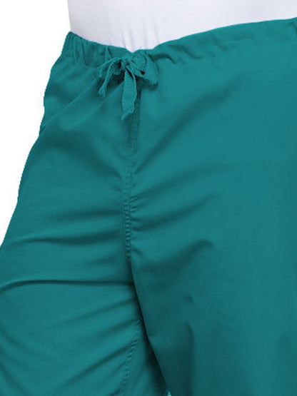 Unisex 2-Pocket Drawstring Cargo Pant - 4100 - Teal Blue