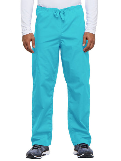 Unisex 2-Pocket Drawstring Cargo Pant - 4100 - Turquoise