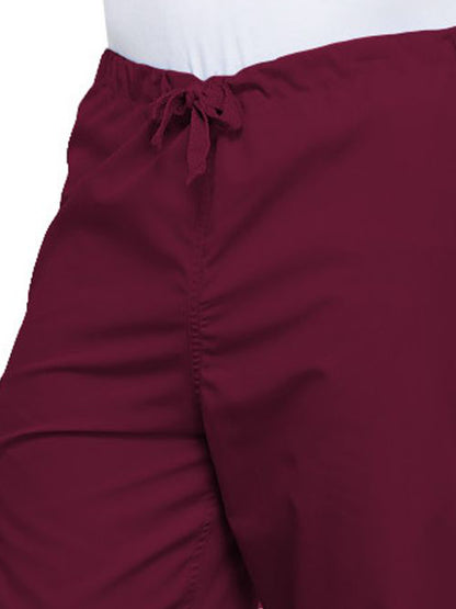 Unisex 2-Pocket Drawstring Cargo Pant - 4100 - Wine