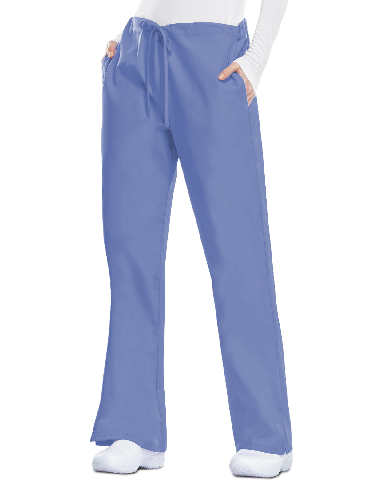 Women's Natural Rise Flare Leg Drawstring Pant - 4101 - Ciel