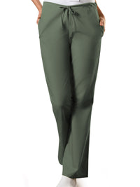 Women's 3-Pocket Natural Rise Drawstring Pant - 4101 - Olive