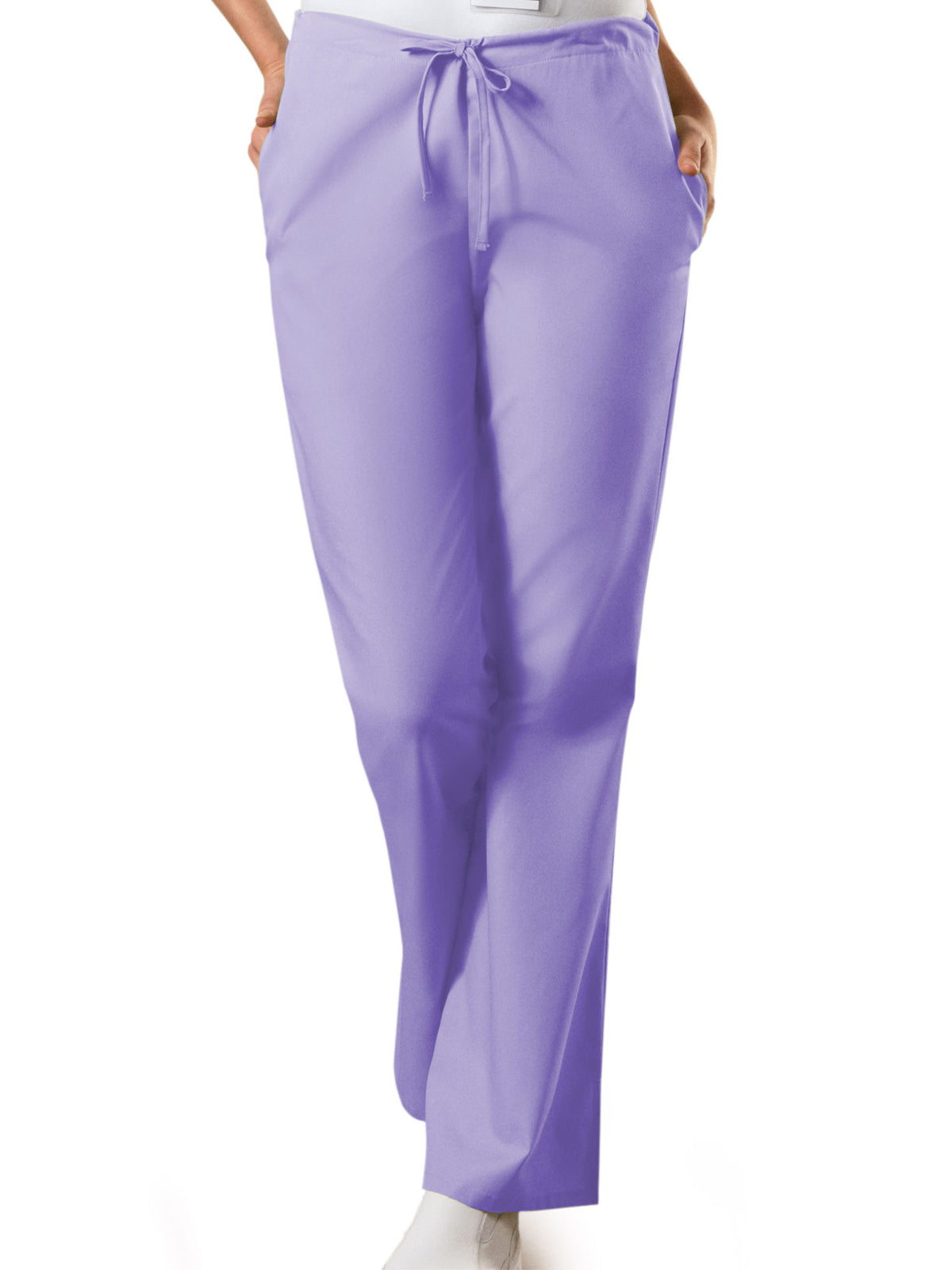 Women's Natural Rise Flare Leg Drawstring Pant - 4101 - Orchid